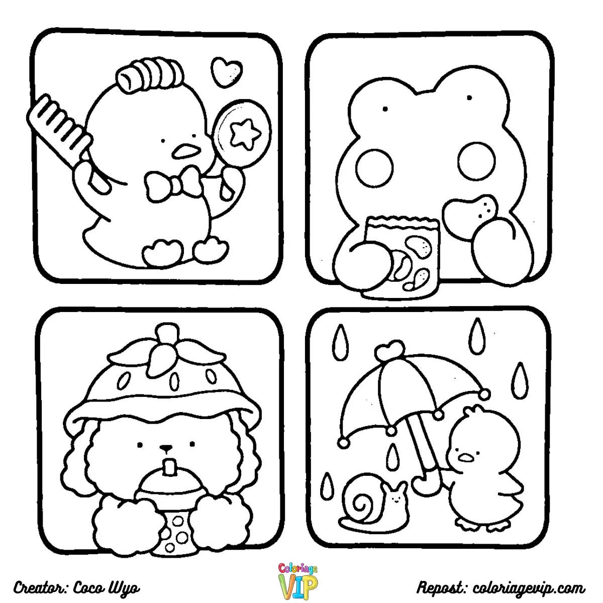 coloriage Comfy Days a dessiner en ligne