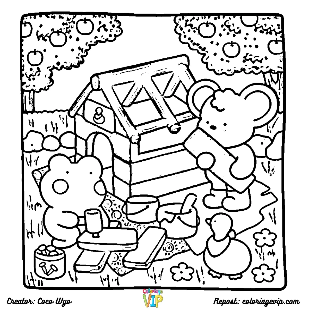 a imprimer coloriage Comfy Days gratuit