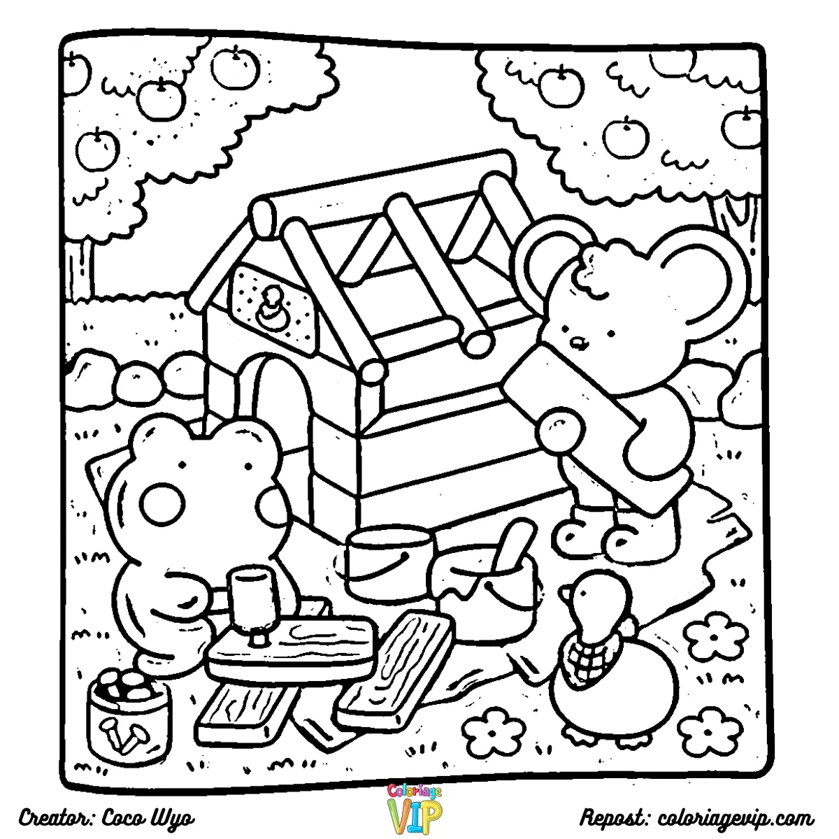 coloriage Comfy Days en ligne