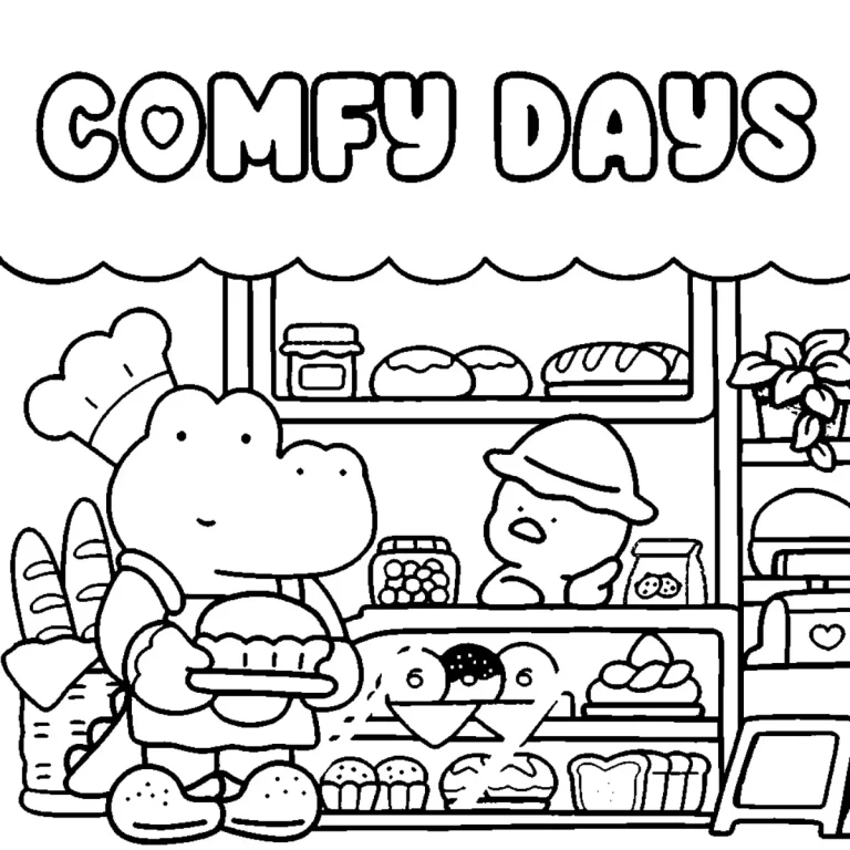 Coloriage Comfy Days
