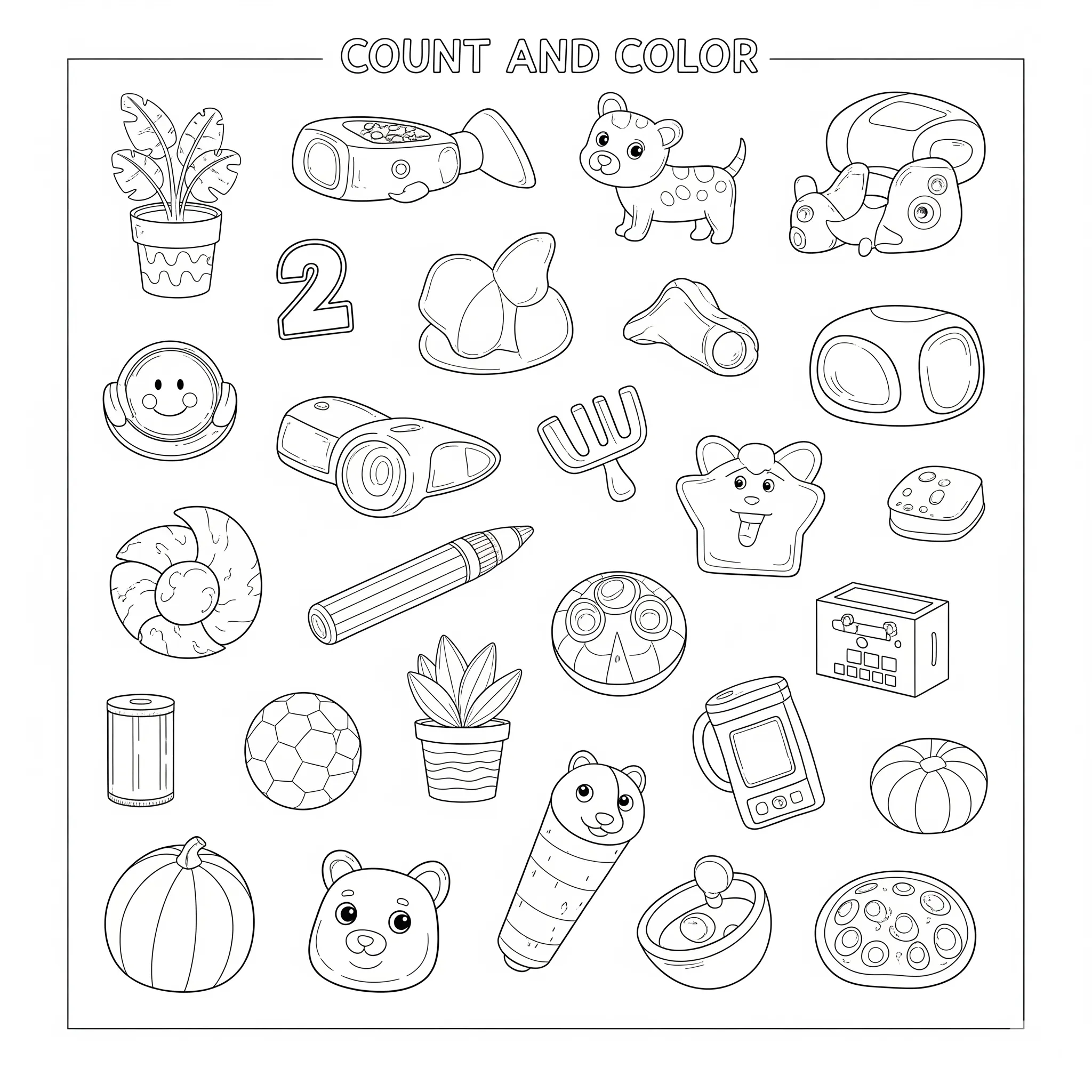 télécharger coloriage Compte et Colorie gratuit