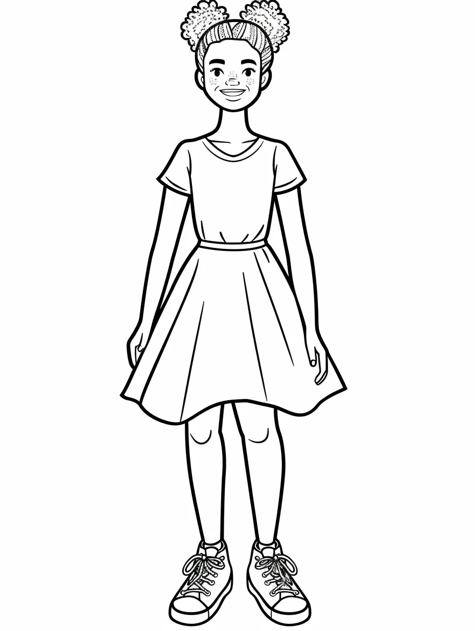 coloriage Danseuse en ligne