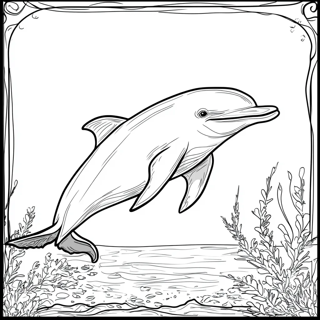 coloriage Dauphin gratuit