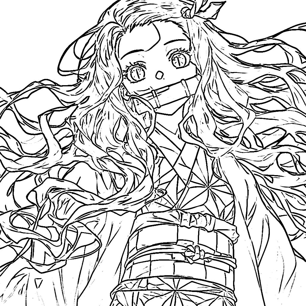 imprimer coloriage Demon Slayer