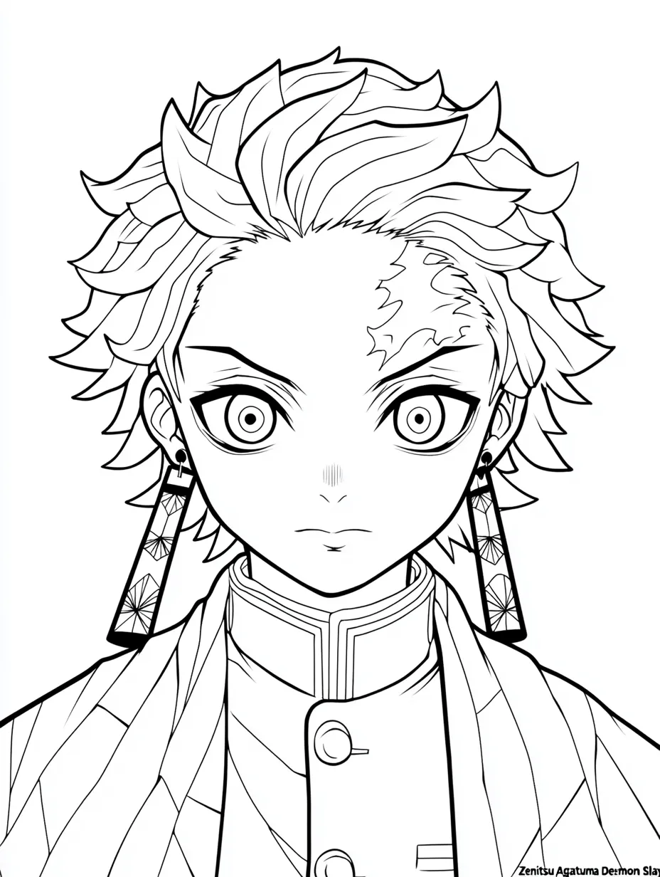 coloriage Demon Slayer a colorier en ligne