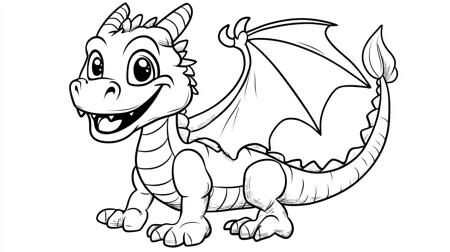 coloriage Dragon a dessiner en ligne