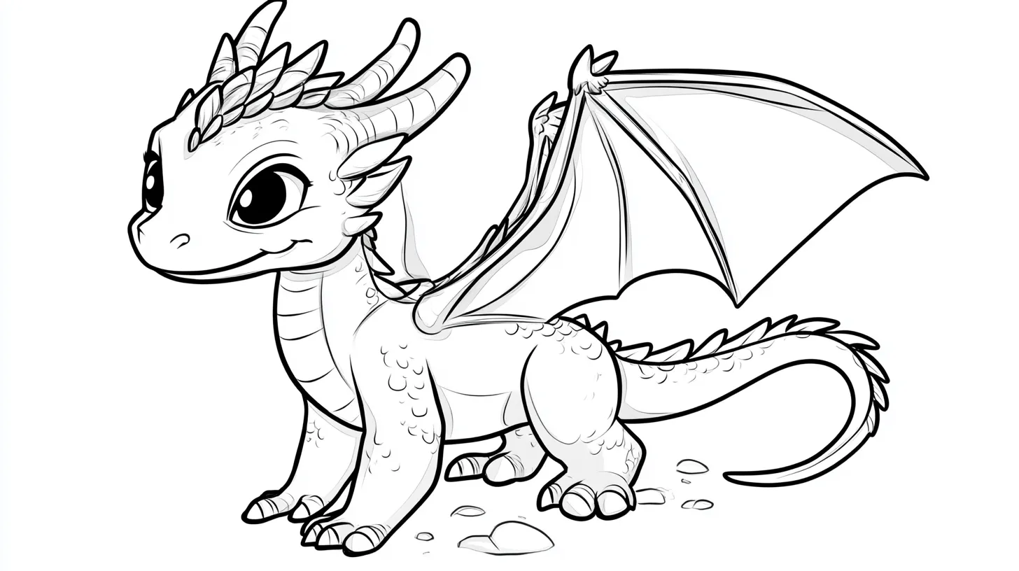 coloriage Dragon gratuit à imprimer