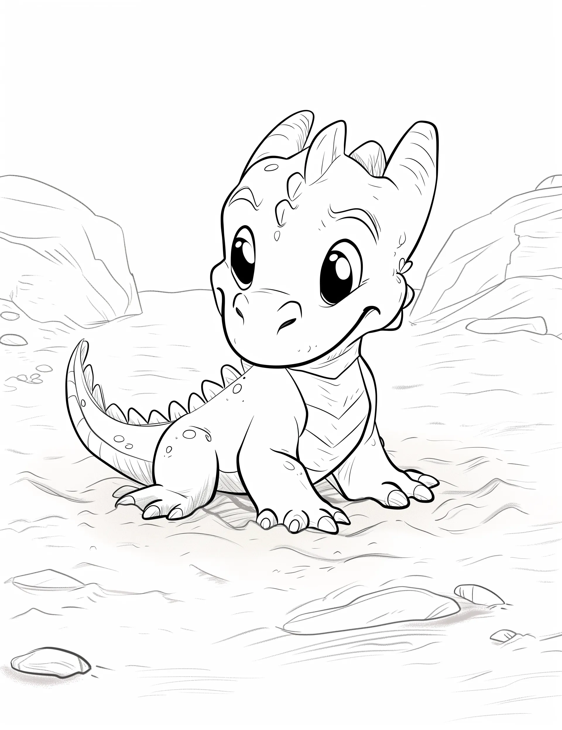 coloriage Dragon pour enfants