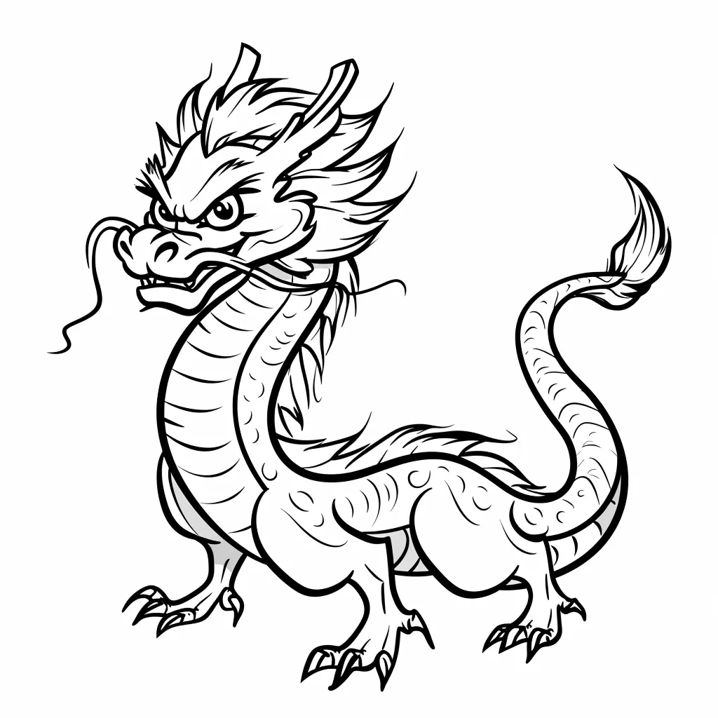 coloriage Dragon a colorier en ligne