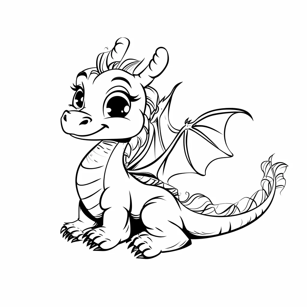 coloriage Dragon a imprimer gratuitement