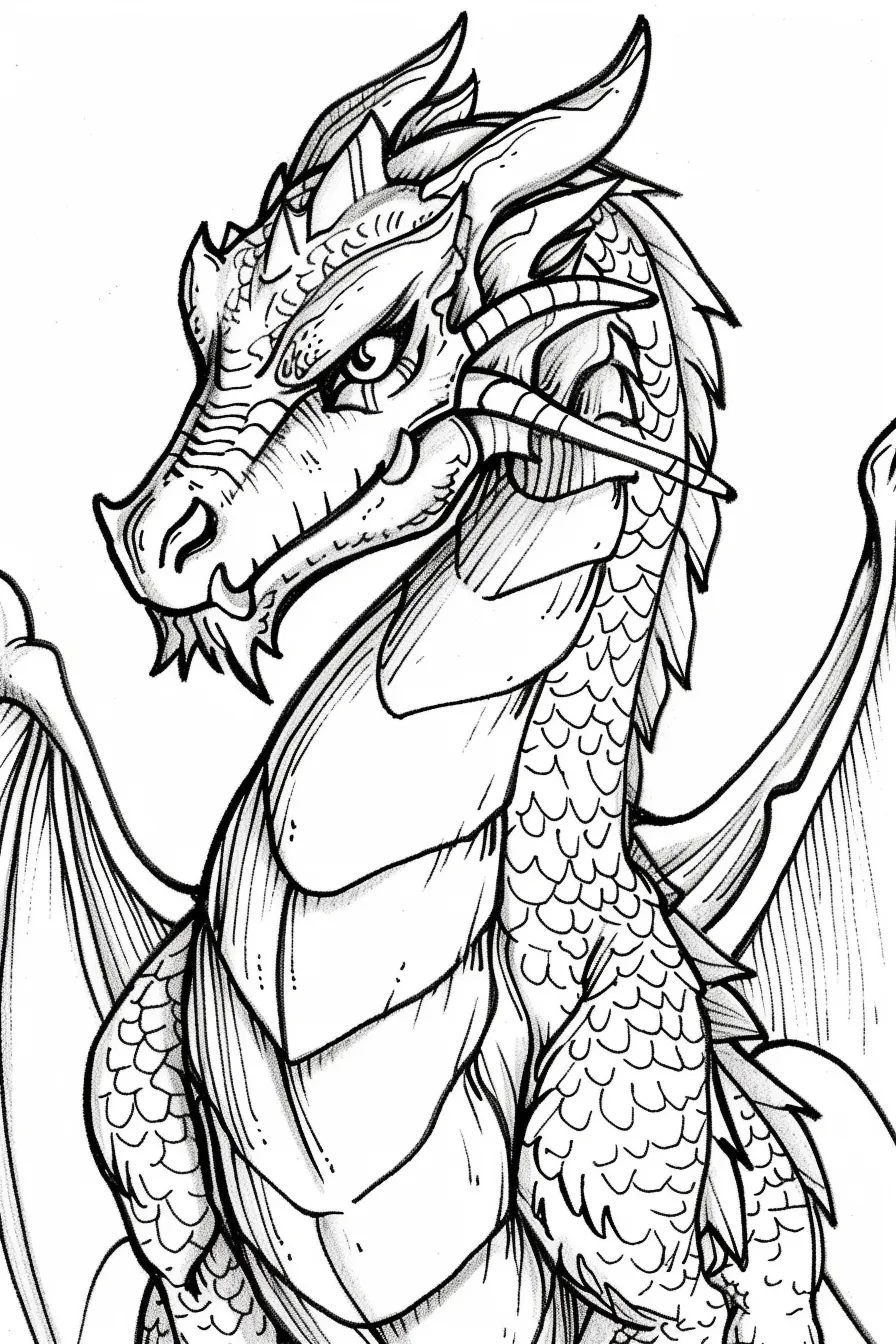 coloriage Dragon a colorier en ligne gratuitement