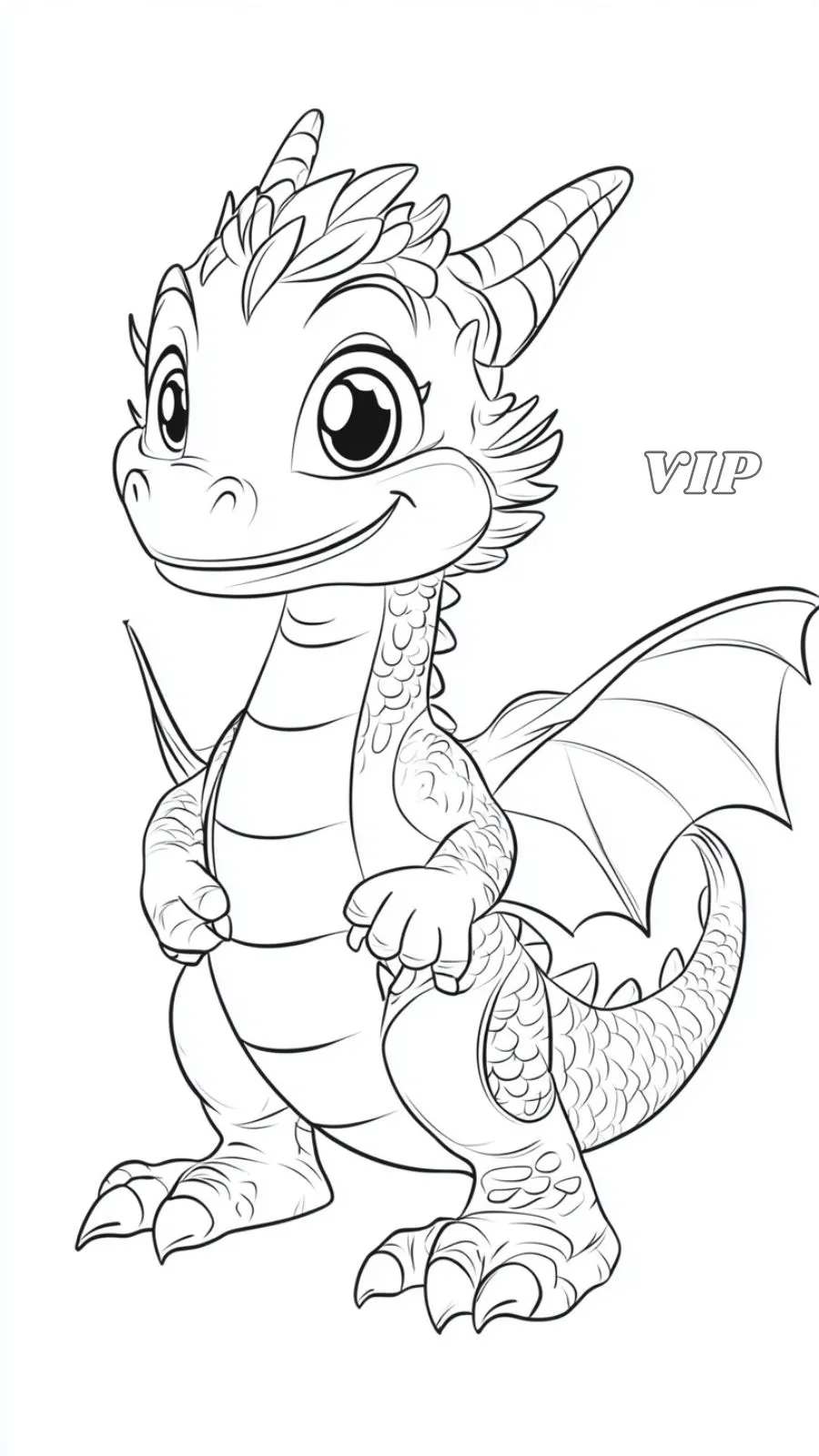 coloriage Dragon pour enfant de 10 ans