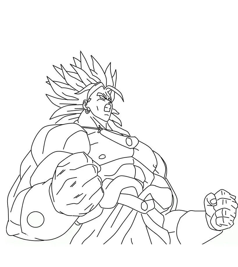 coloriage Dragon Ball Z pour enfants a imprimer