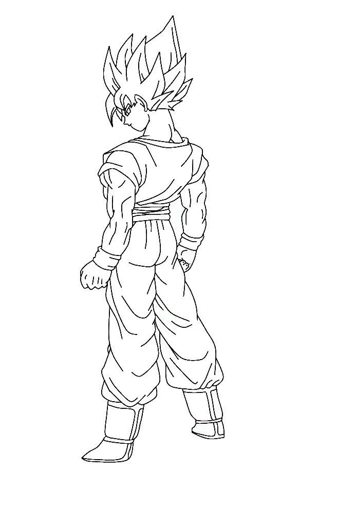 coloriage Dragon Ball Z à imprimer pdf gratuit