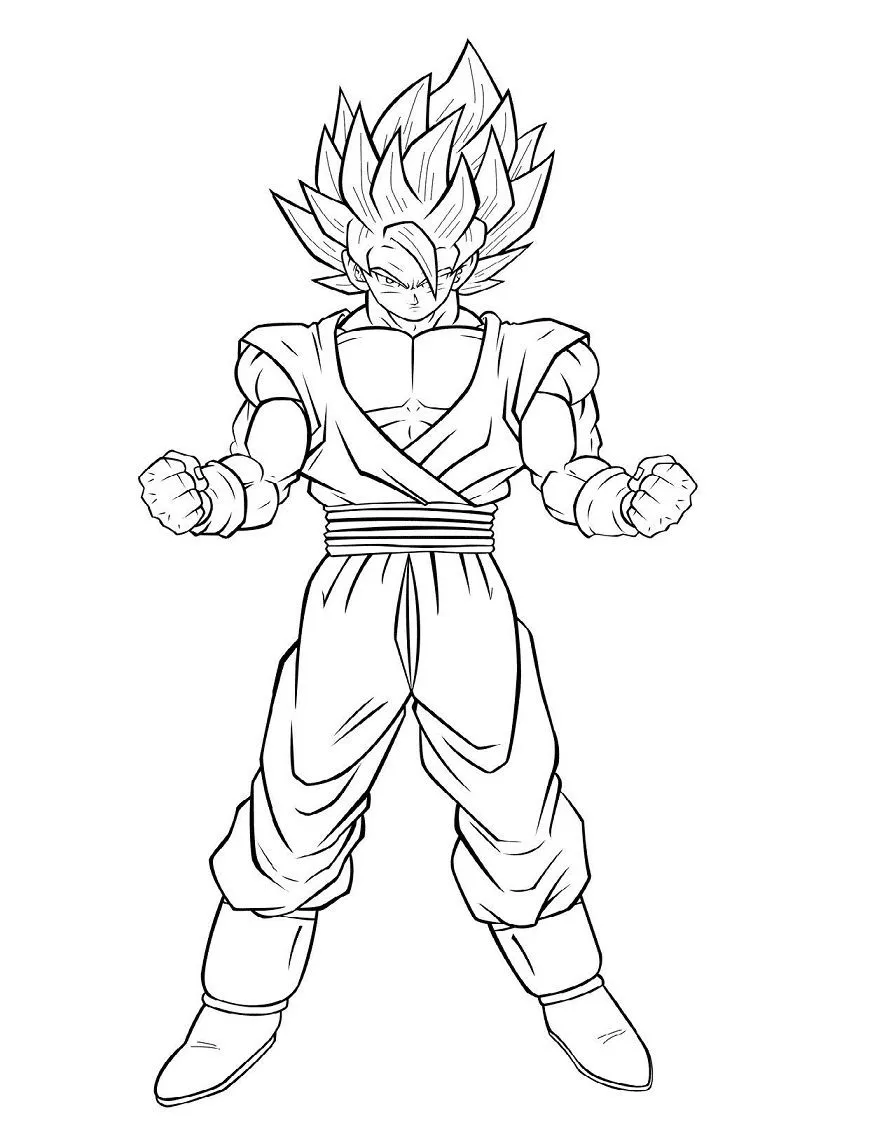 coloriage Dragon Ball Z à imprimer gratuitement pdf