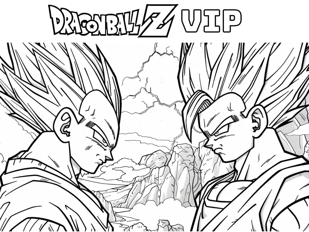 coloriage Dragon Ball Z pour enfant à imprimer