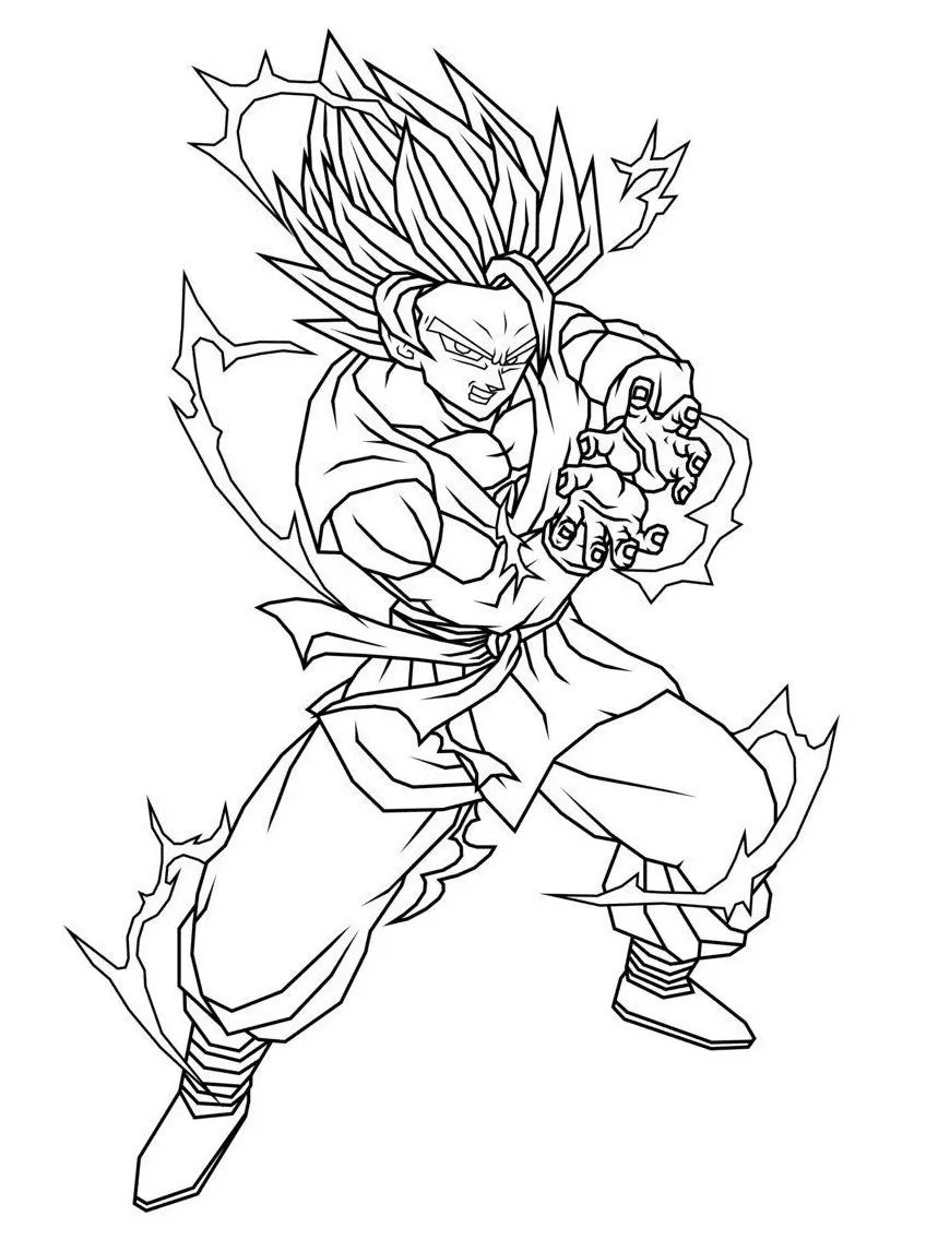 coloriage Dragon Ball Z et dessin a imprimer 1