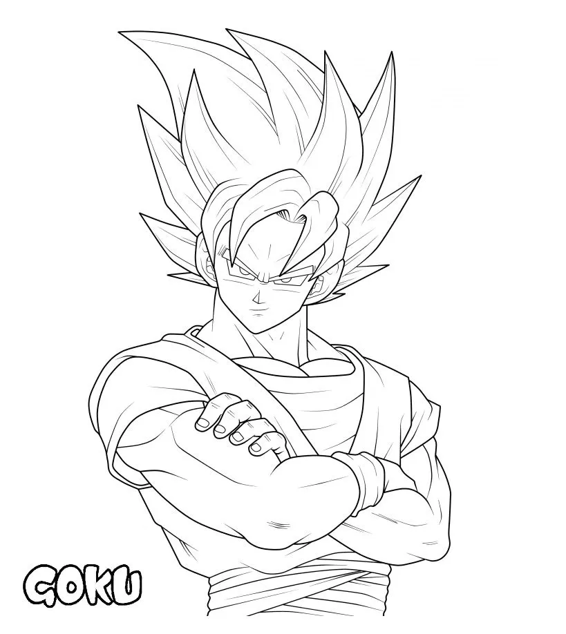 coloriage Dragon Ball Z a imprimer gratuitement