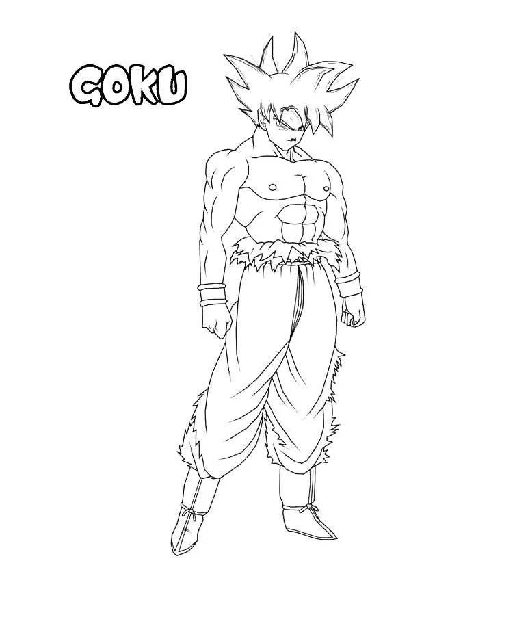 coloriage Dragon Ball Z en ligne pour enfant