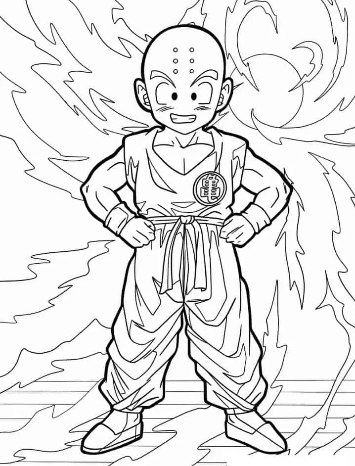 coloriage Dragon Ball Z pour enfant de à imprimer 1