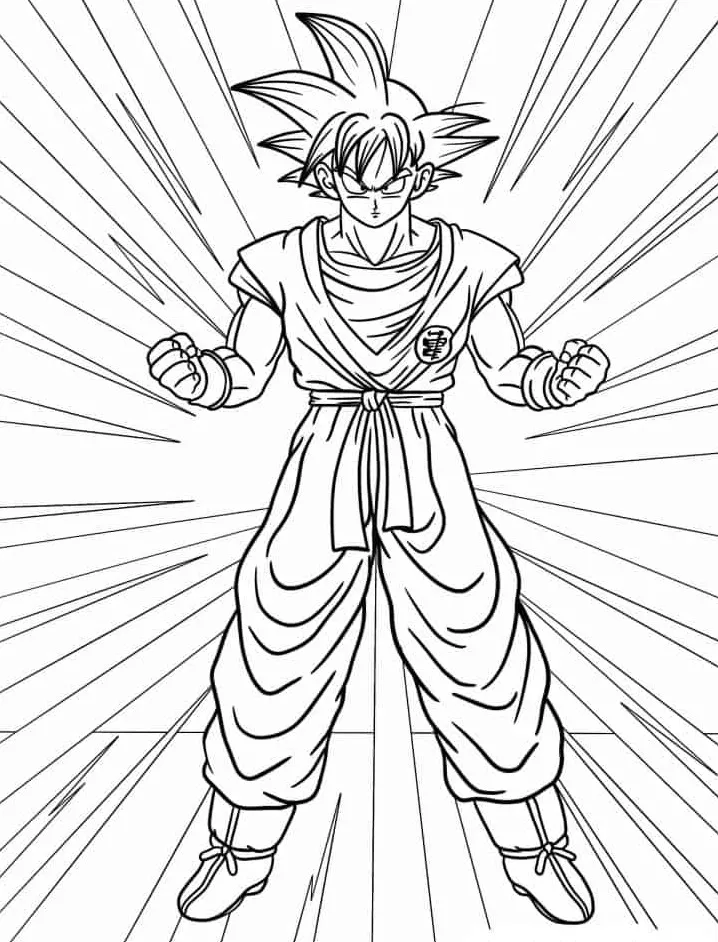 coloriage Dragon Ball Z à imprimer