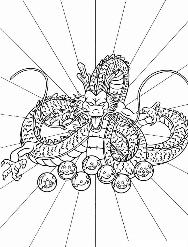 coloriage Dragon Ball Z gratuit à imprimer 1