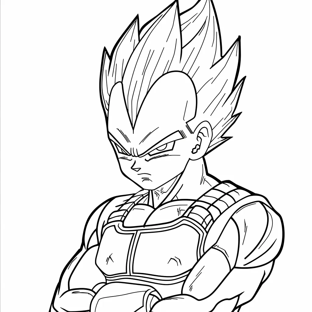 coloriage Dragon Ball Z pour enfant de 10 ans