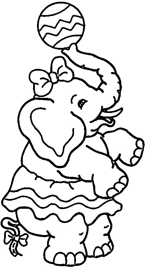 imprimer coloriage Elephant