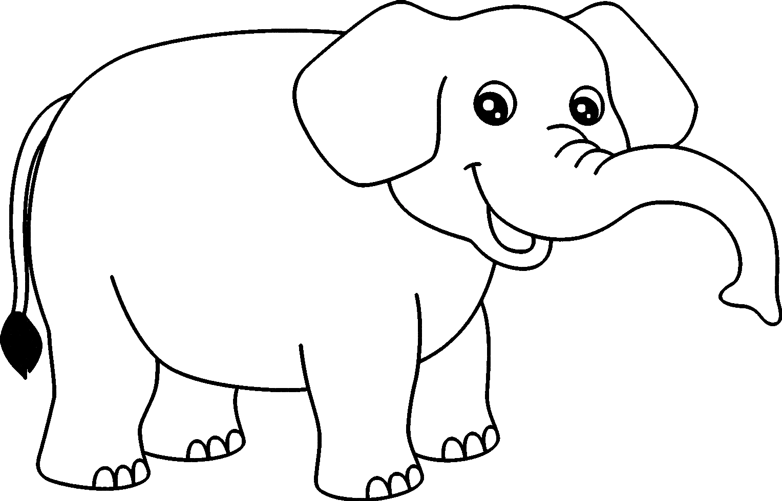 coloriage Elephant a colorier en ligne gratuitement