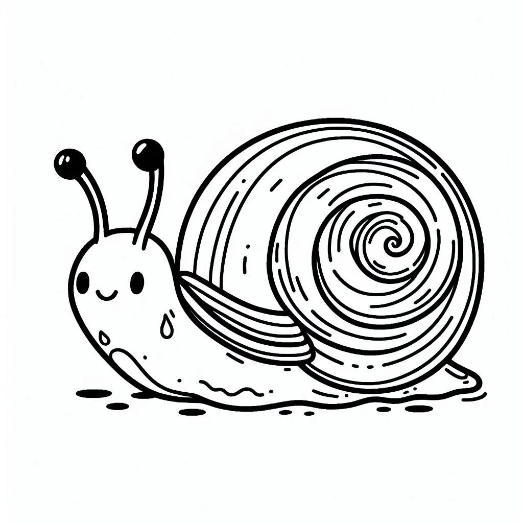 a imprimer coloriage Escargot gratuit