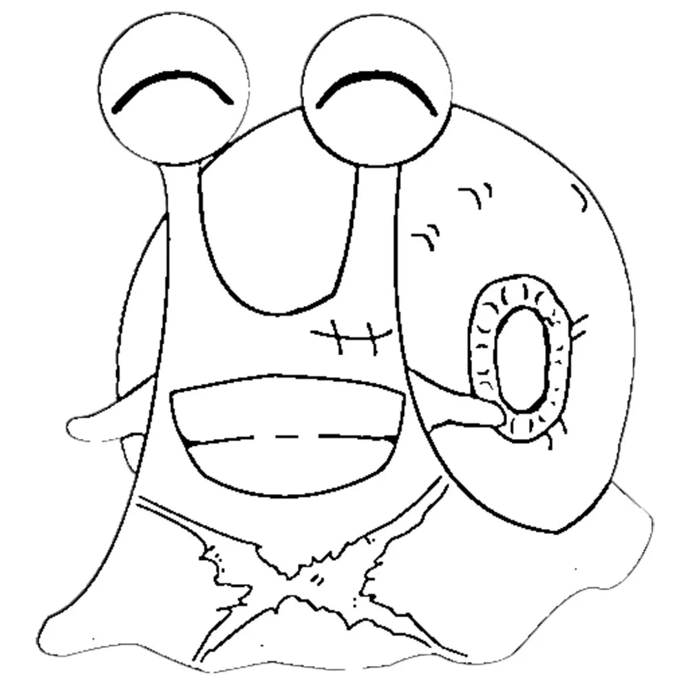 coloriage Escargot gratuit pour enfants 1