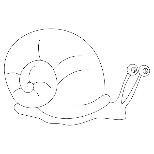 coloriage Escargot pour enfant gratuit