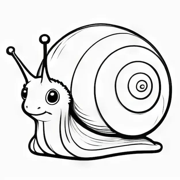 imprimer coloriage Escargot pour enfant