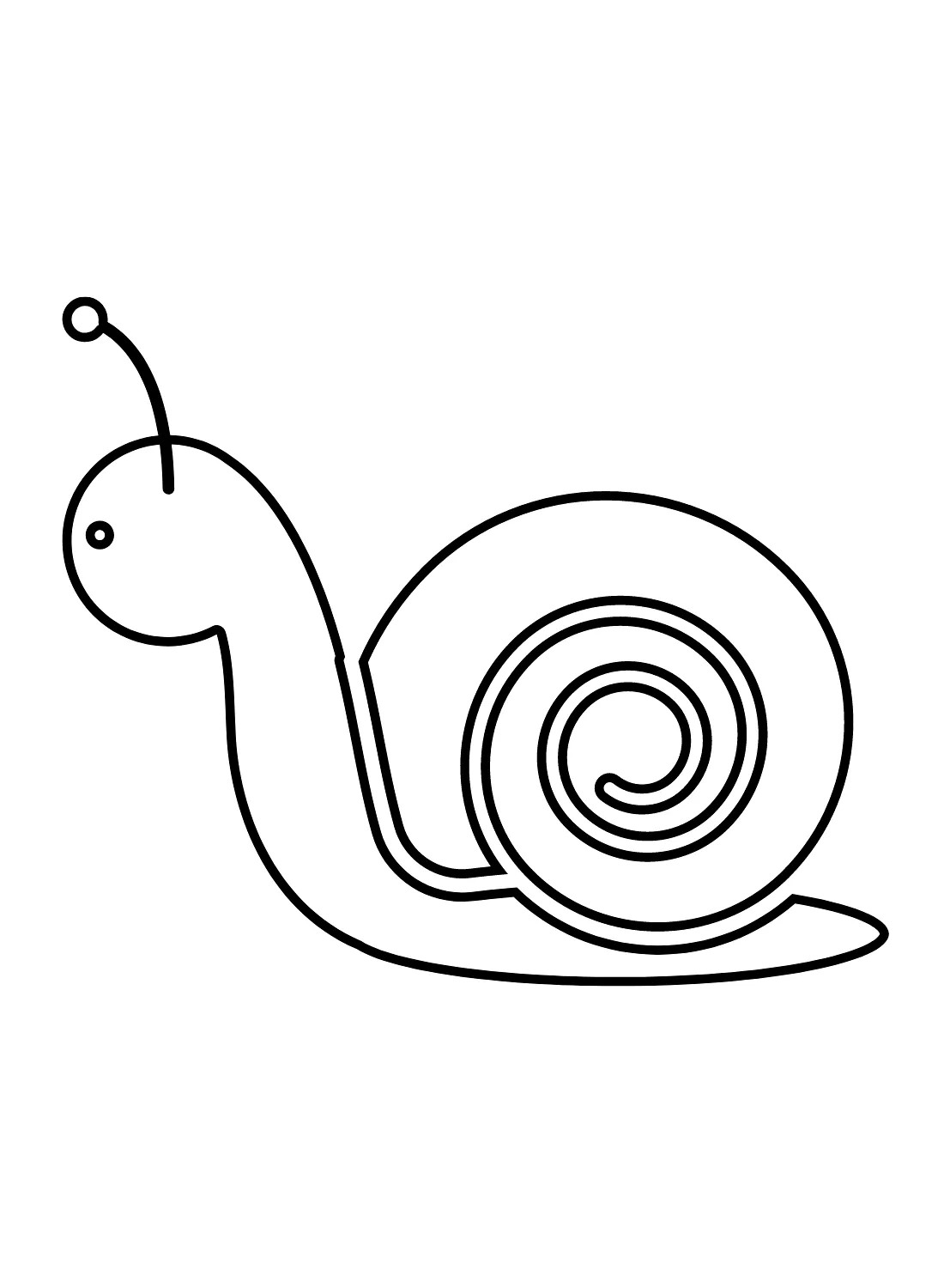 coloriage Escargot à imprimer pour enfant de 10 ans 1