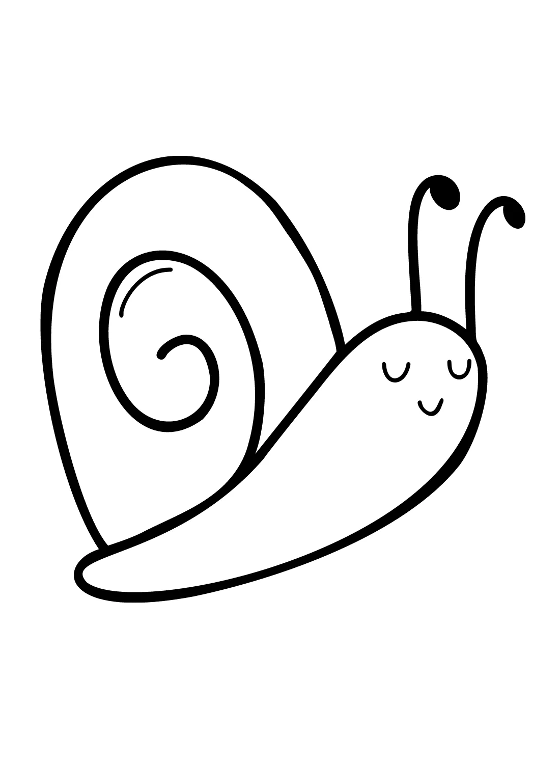 coloriage Escargot educatif pour enfant 1