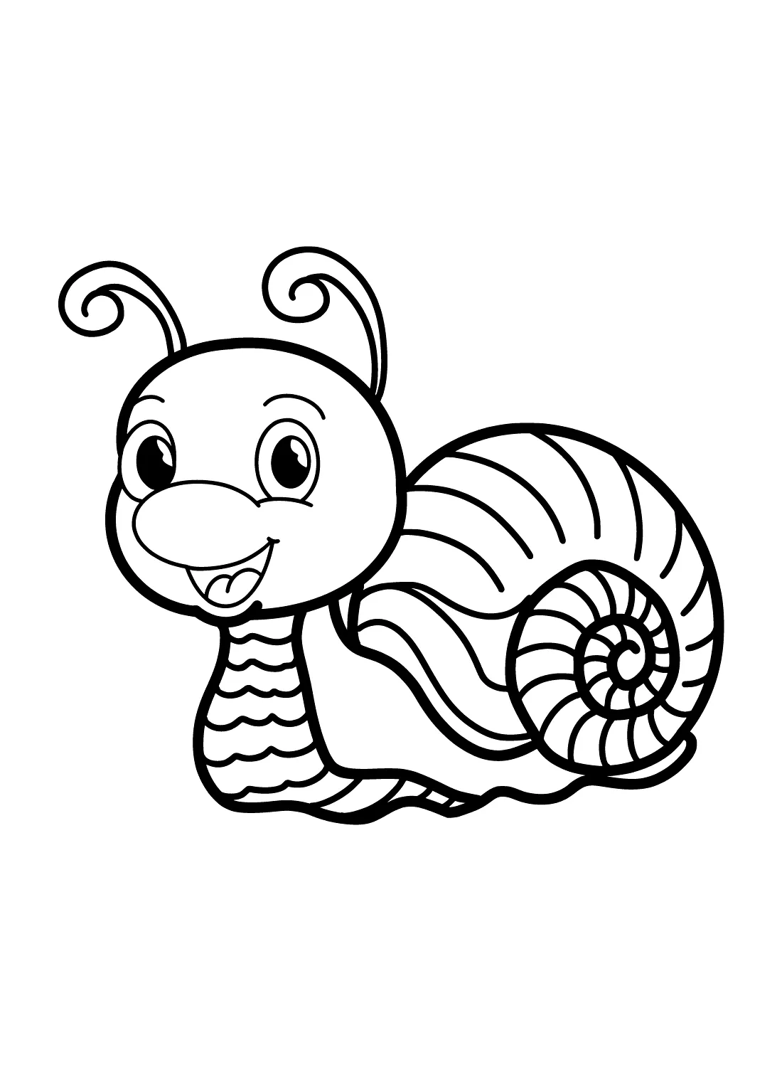 coloriage Escargot gratuit a imprimer