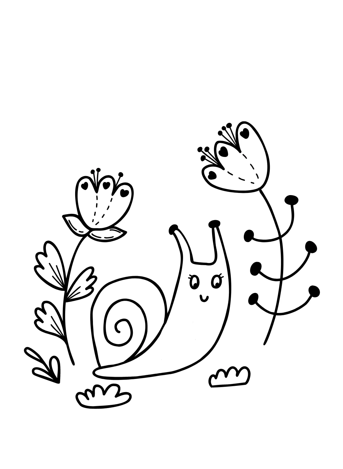 coloriage Escargot a dessiner et imprimer 1