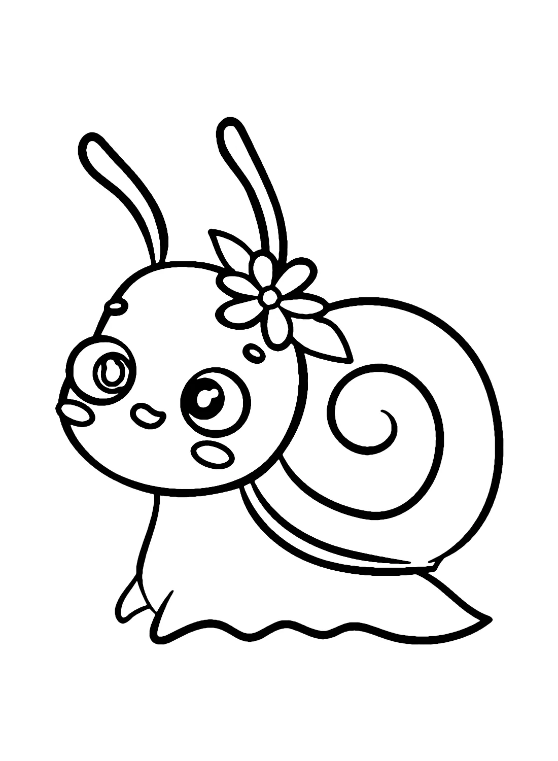 coloriage Escargot pour enfants