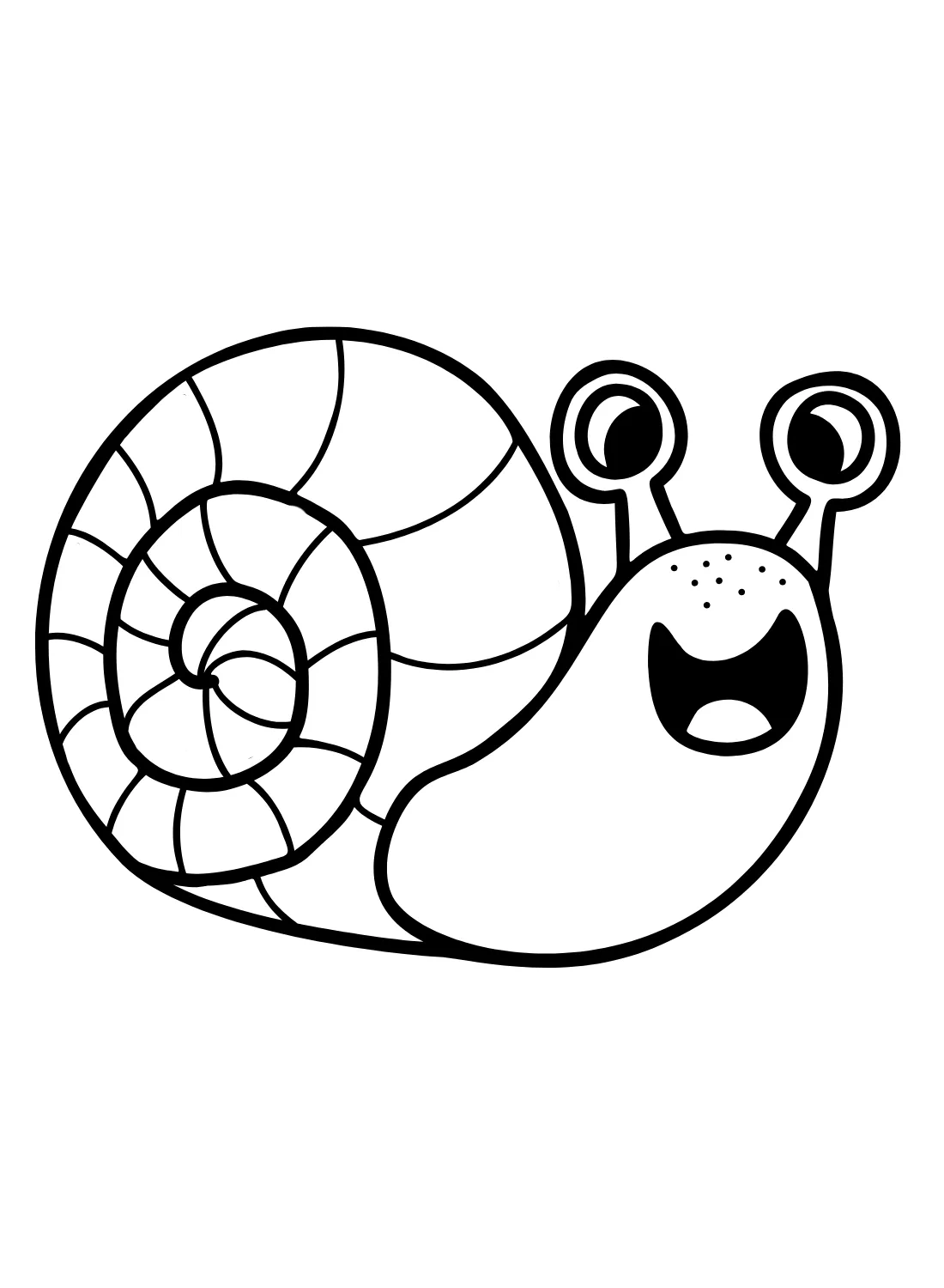 coloriage Escargot à imprimer pour enfant de 8 ans