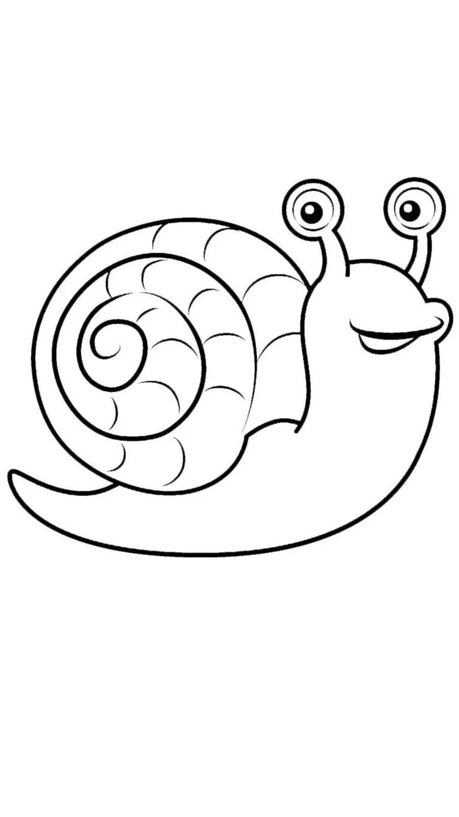 coloriage Escargot et découpage à imprimer