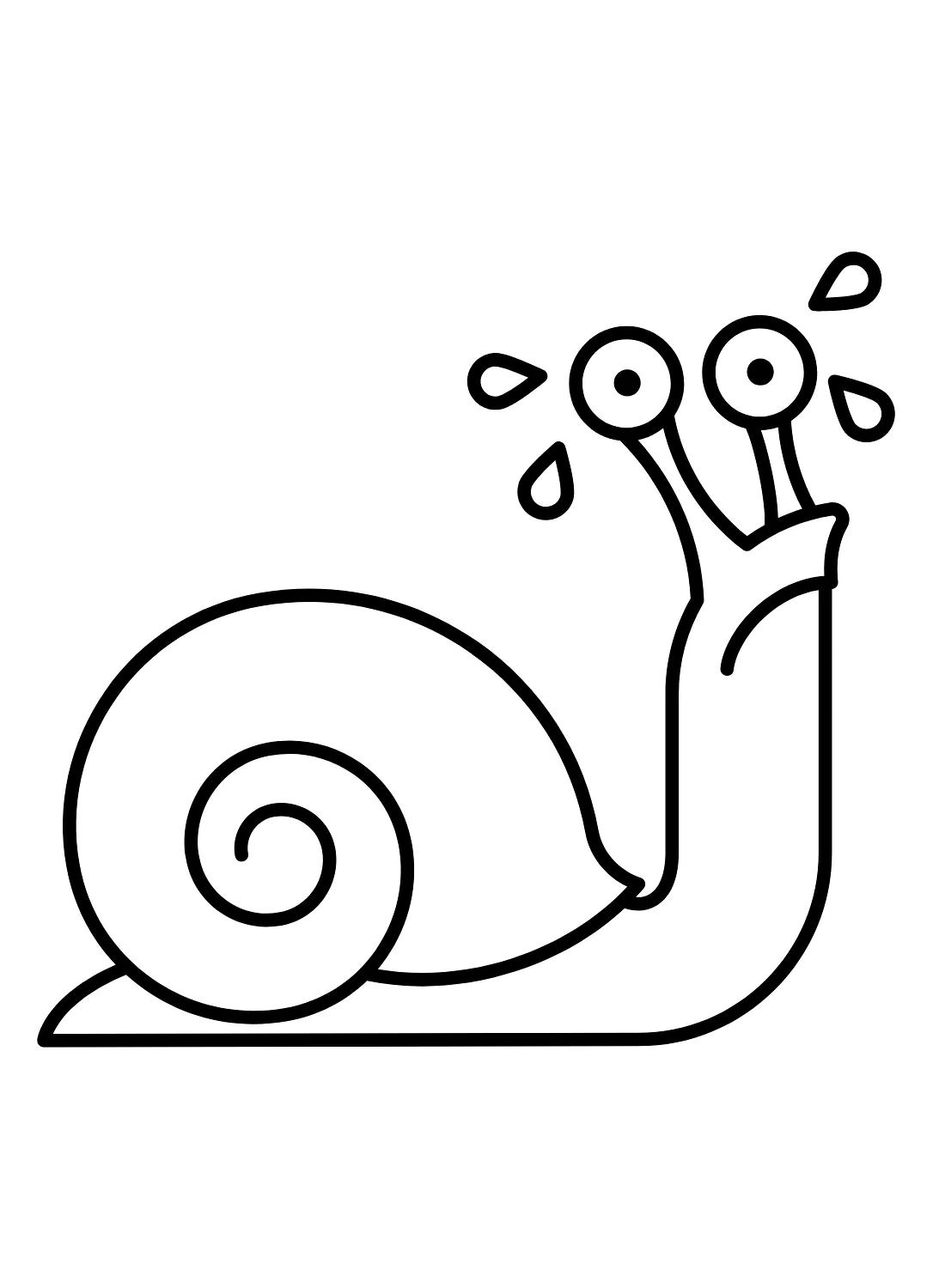 coloriage Escargot educatif pour enfant