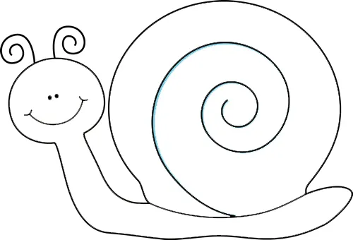 coloriage Escargot à imprimer kawaii