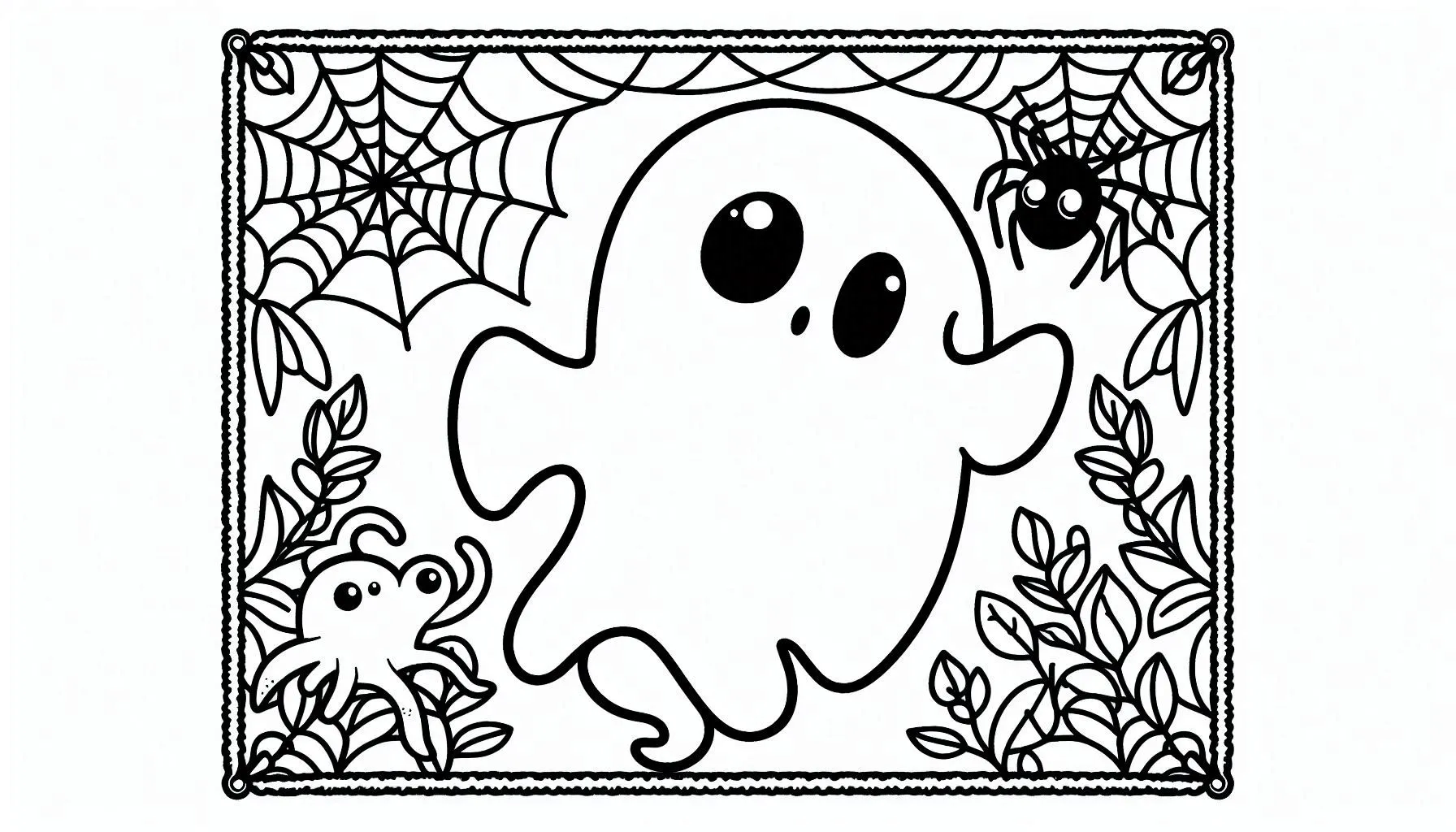 coloriage Fantôme pour bebe a imprimer 1