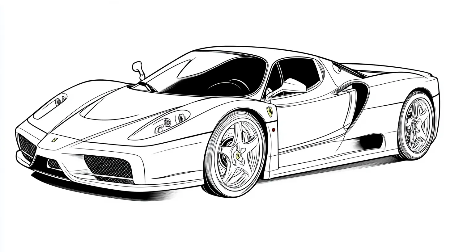 coloriage Ferrari en ligne 2