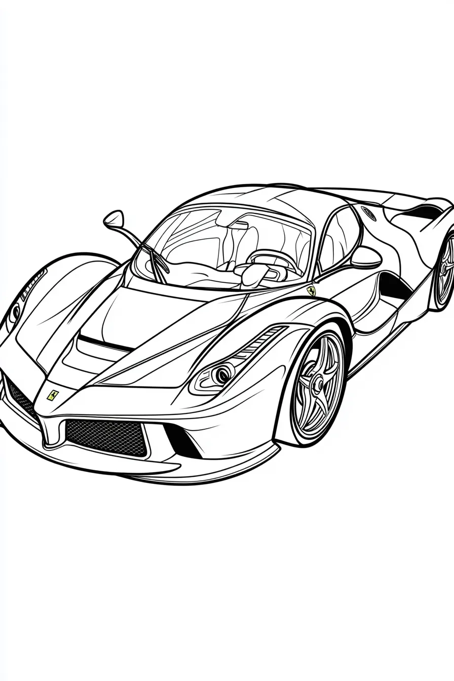 imprimer coloriage Ferrari