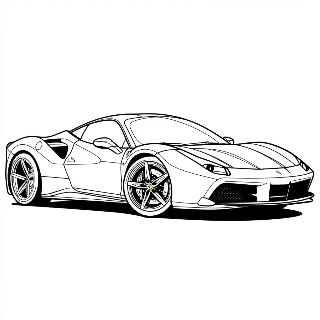 télécharger coloriage Ferrari gratuit