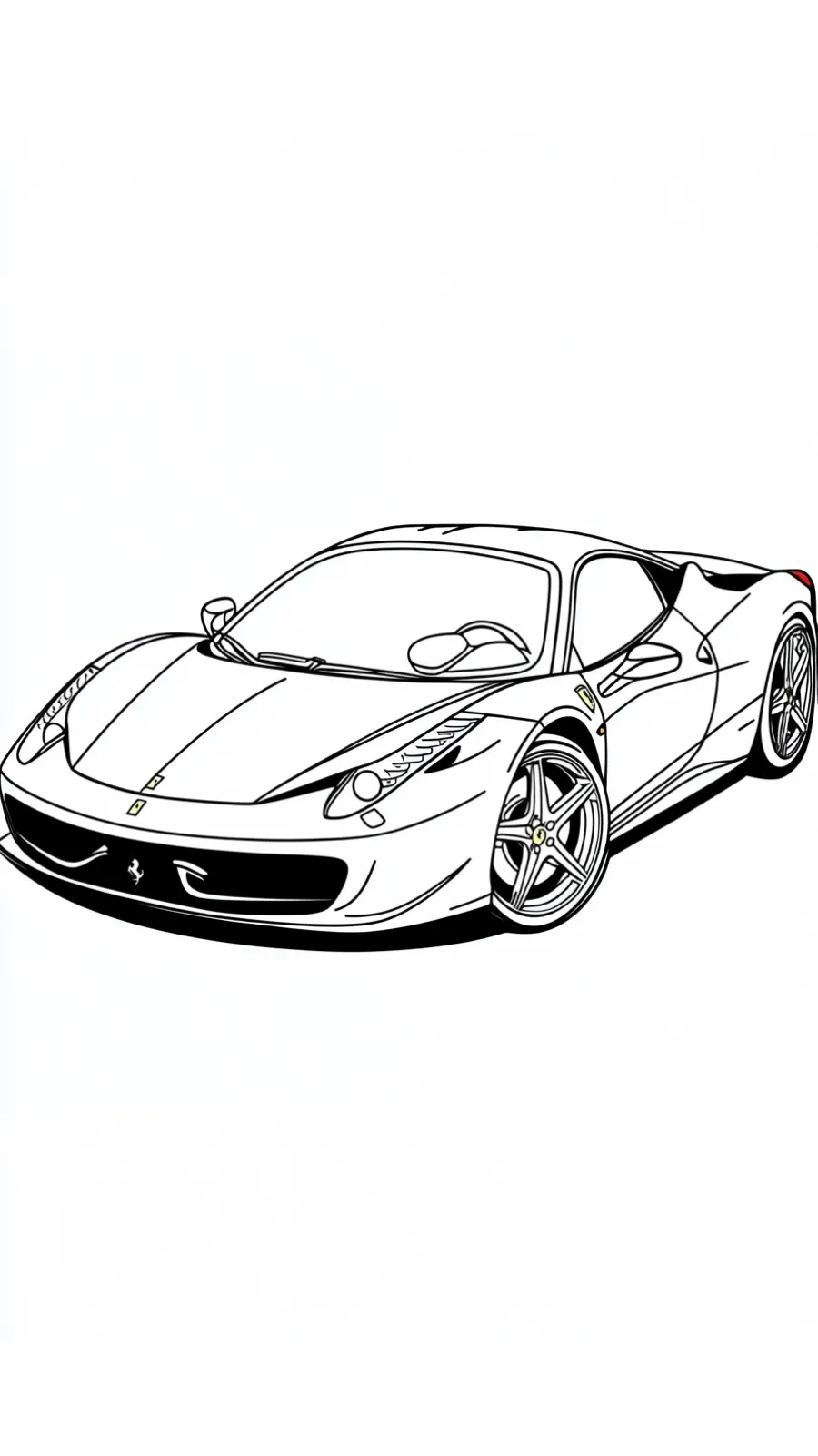 coloriage Ferrari en ligne