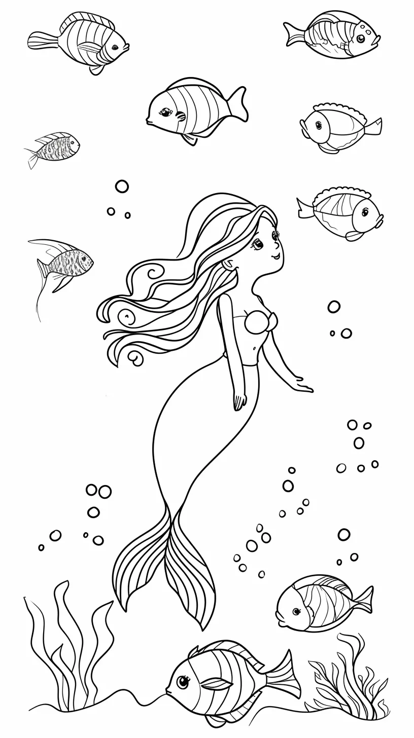 Girl coloring pages for kids to print 1