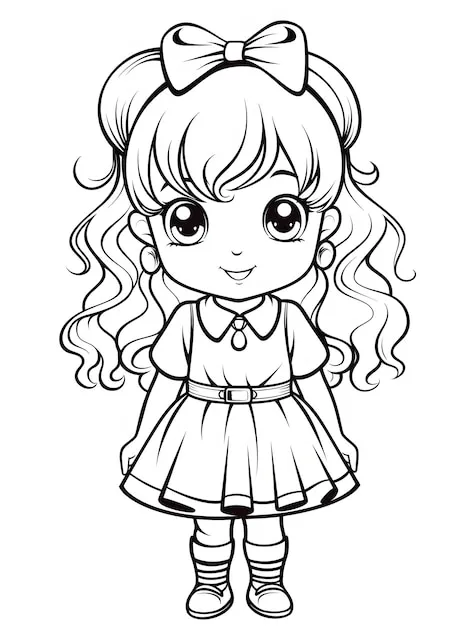 Free Girl Coloring Pages Online 1