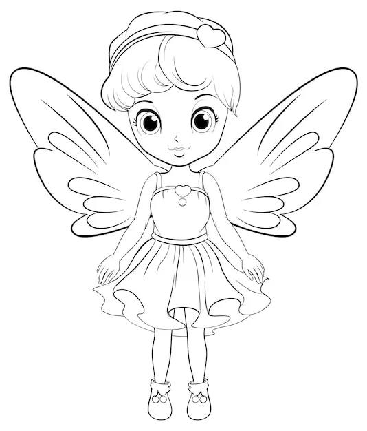 Girl coloring page to print